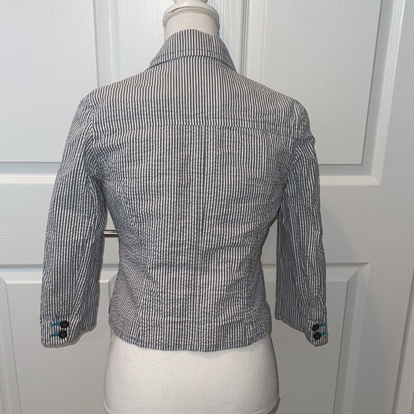 Old navy cropped blazer stripe - Picture 3 of 4